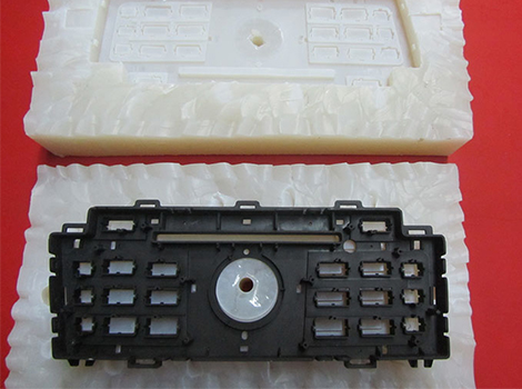 Black ABS cast part